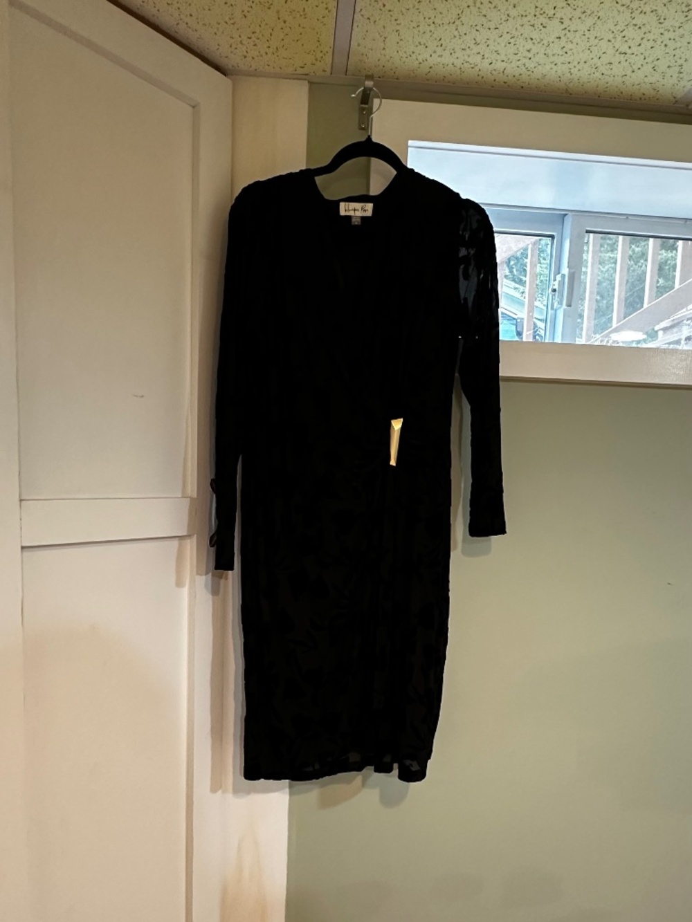 Velvet-feel cocktail dress
